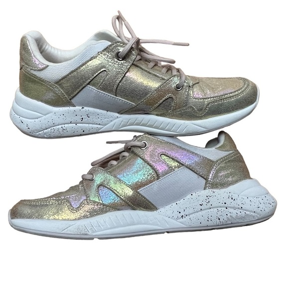 Aldo Anzaldua Gold iridescent Mermaid Metallic Sneaker 8.5 - Picture 3 of 15